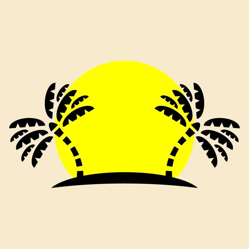 Île Palm Trees Sun Beach