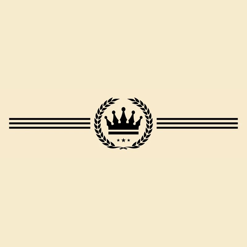crown wreath line royal