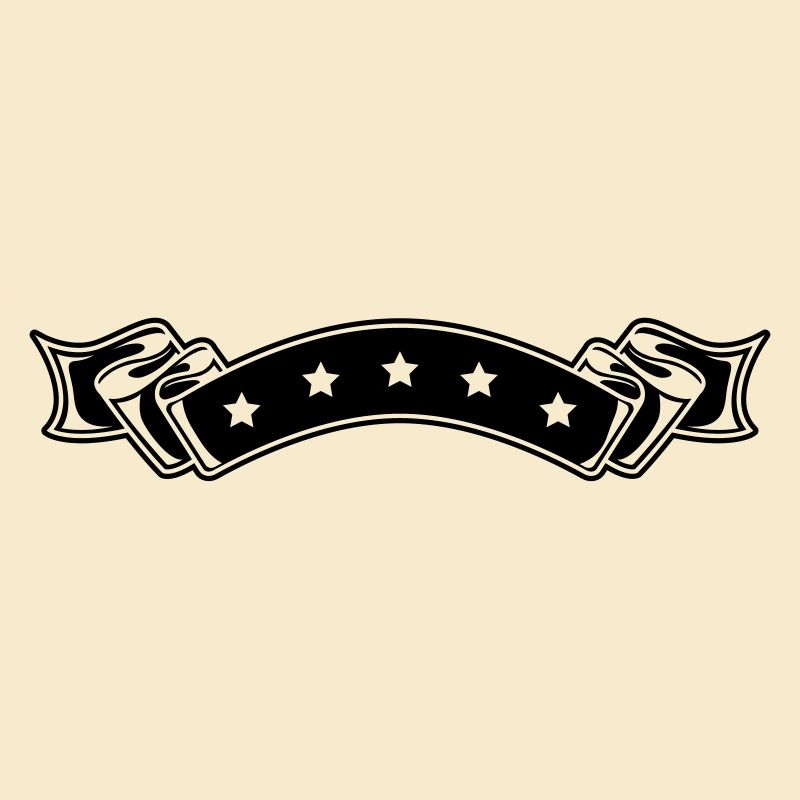 Stern banderole Ornament Element