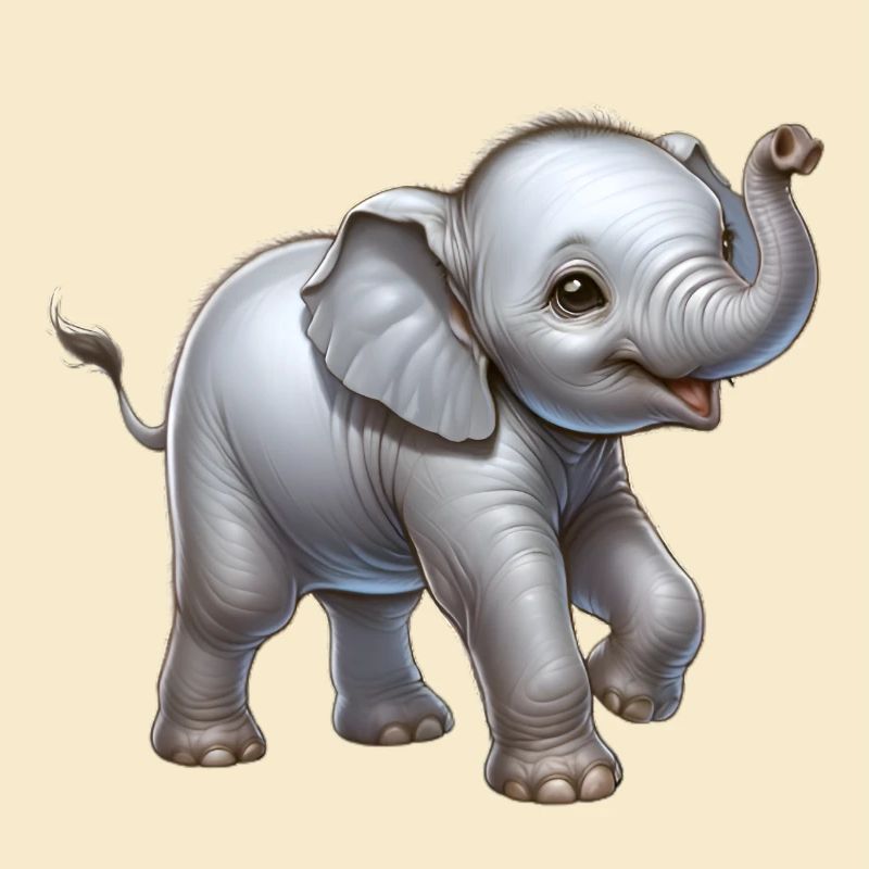 Conception d’éléphant mignon (bébé éléphant)