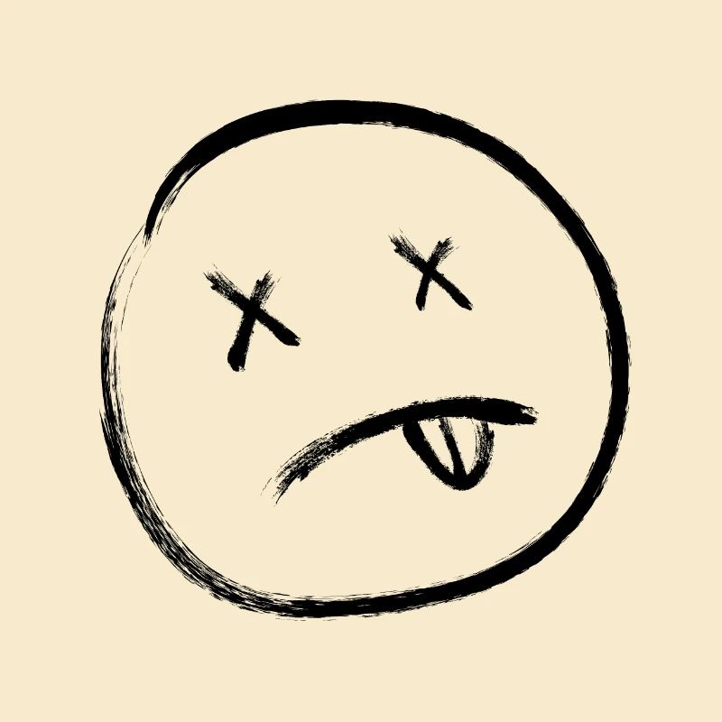 Black dead smile