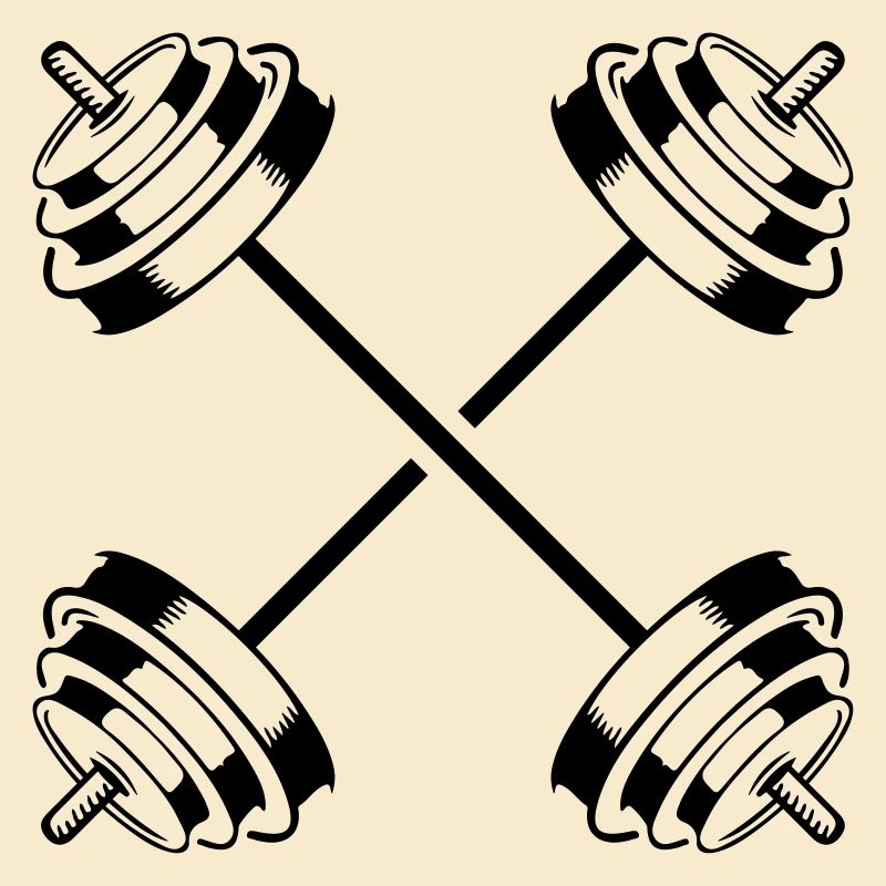 dumbbell icon weights symbol barbell