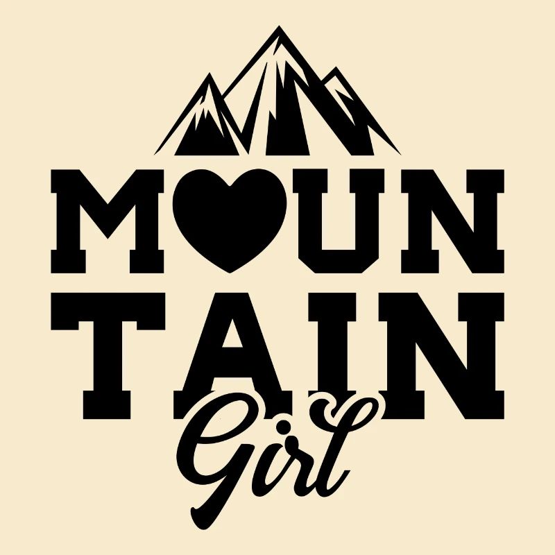 Berg Mädchen Liebe Herz