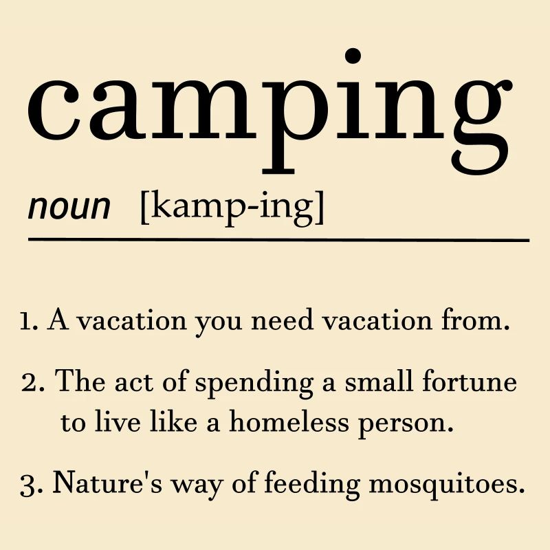 camping dictionary