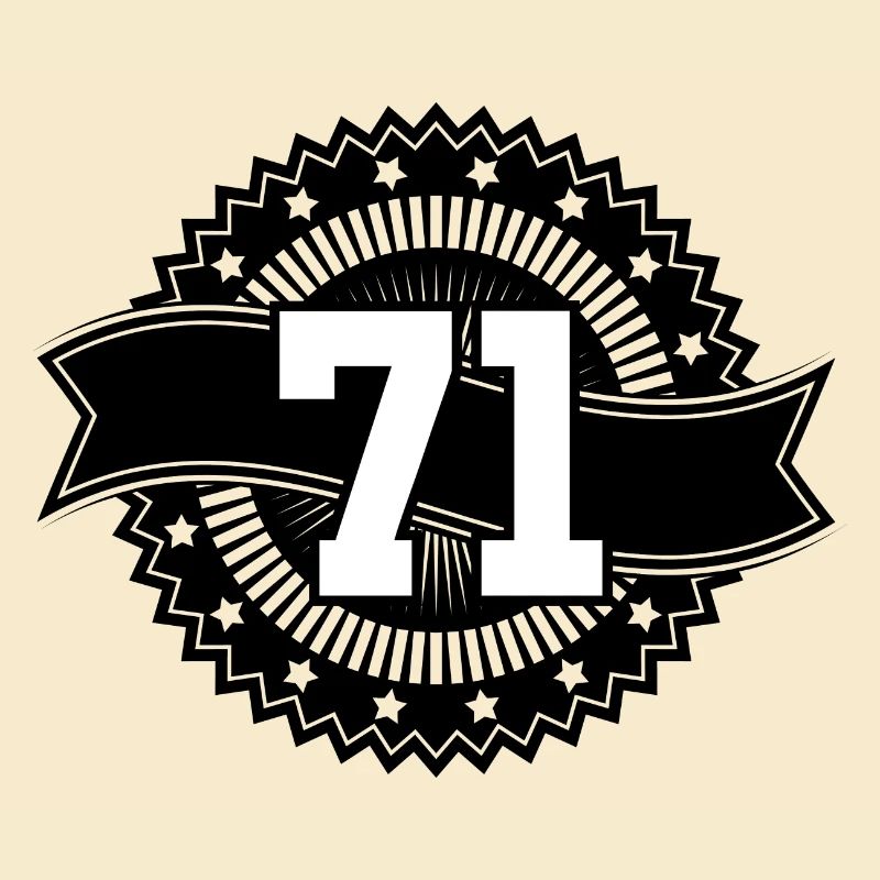 71 Number Emblem