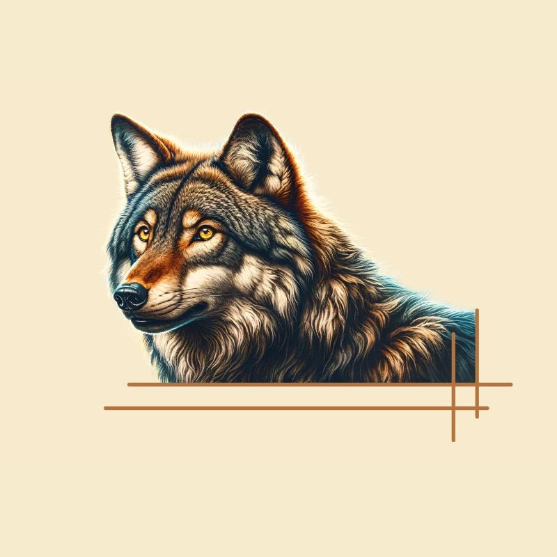 Majestic wolf