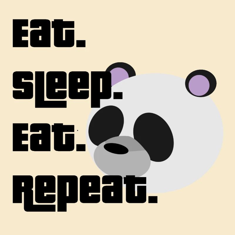 Panda-Eat Sleep Eat Repeat