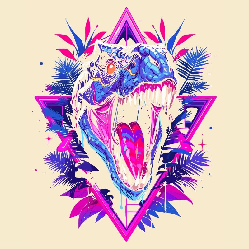 Synthwave Raptor