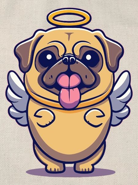 Mops Schutzengel