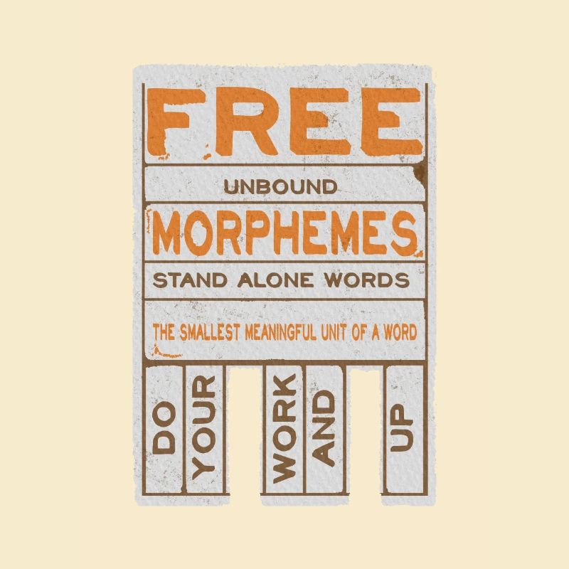 Morphèmes libres drôles alphabétisation structurée