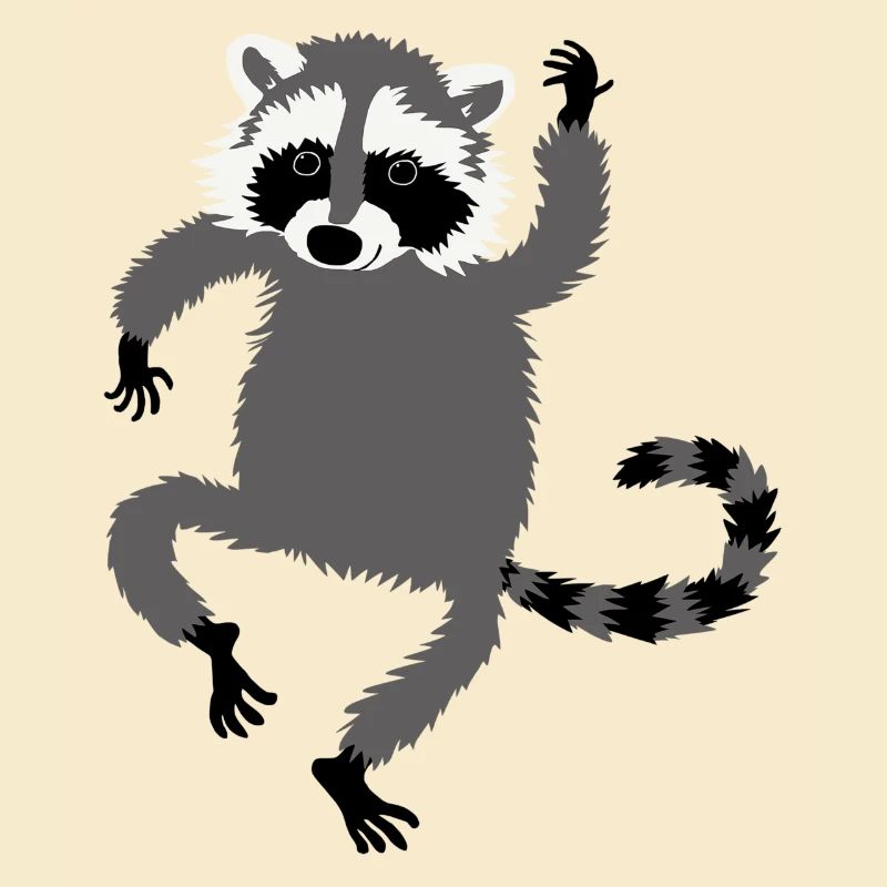 tanzender Waschbär