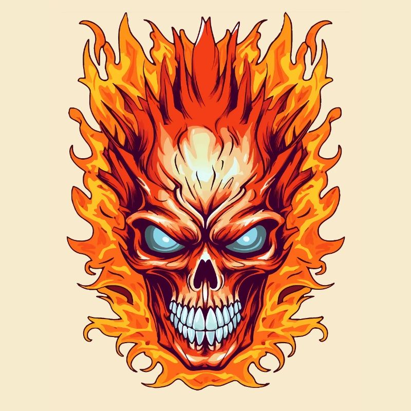 Flame Skull