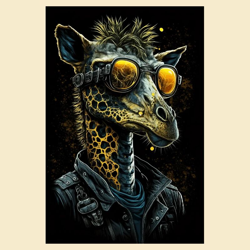 Cool Punk Giraffe