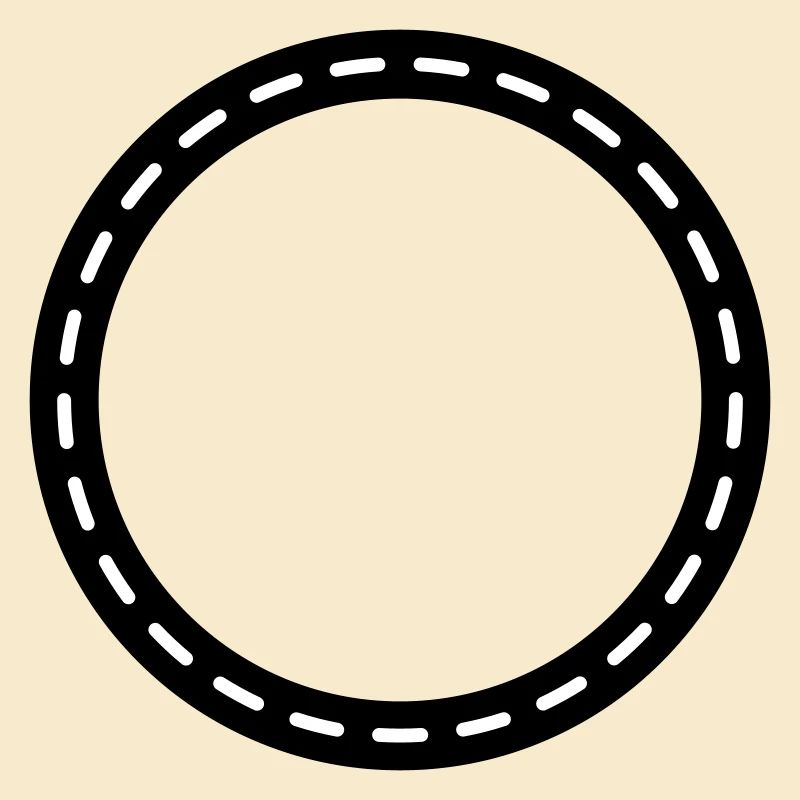 Contour du cercle vide