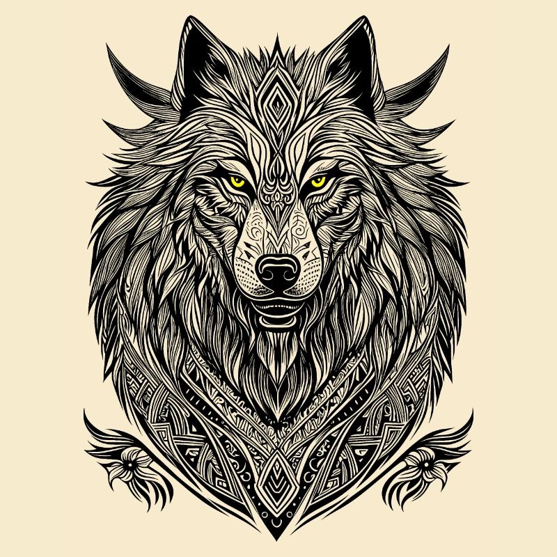 Weißer Wolf