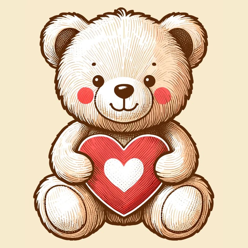 TEDDY BEAR, TEDDY BEAR, SOFT TOY, CUDDLE, SOFT HEART