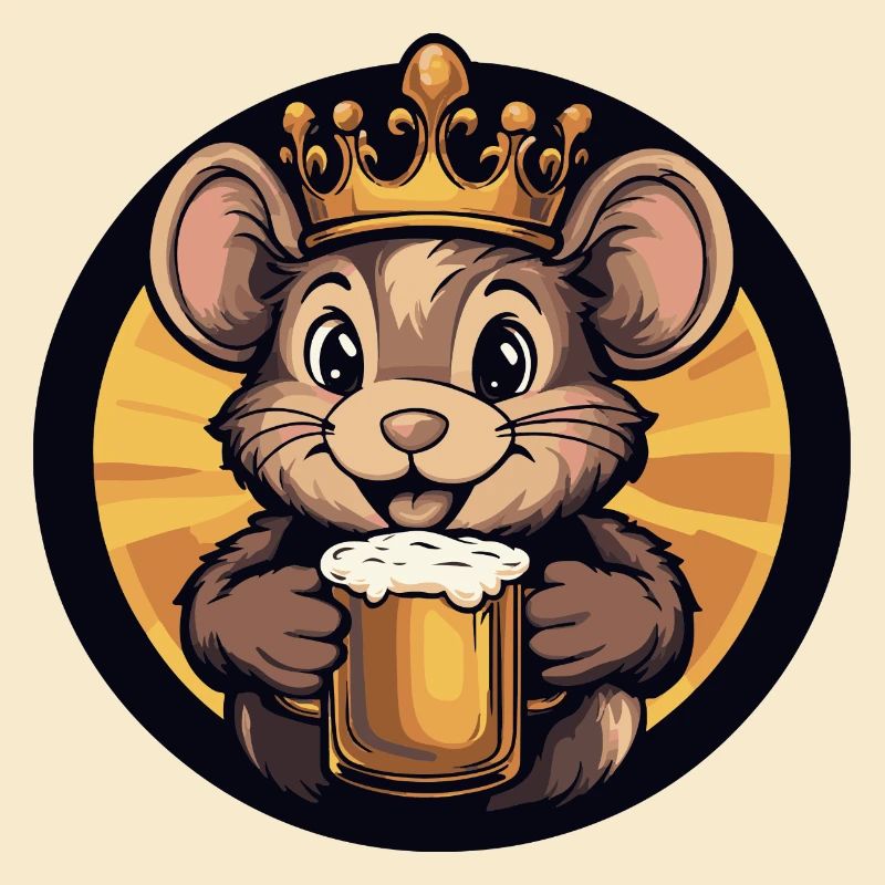 Bande dessinée de bière souris