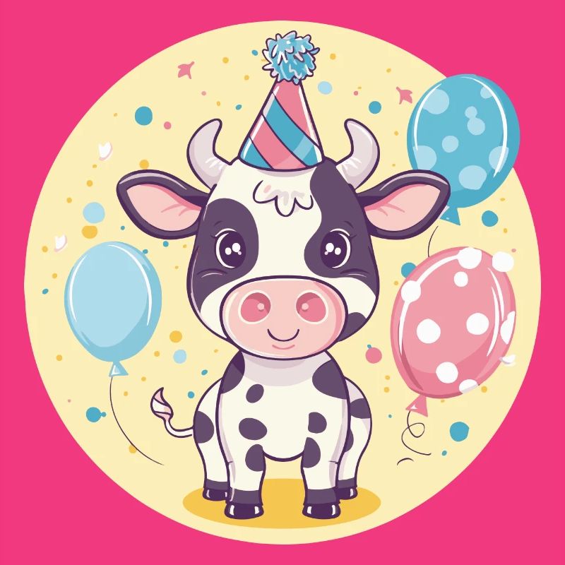 Kuh Geburtstag Comic