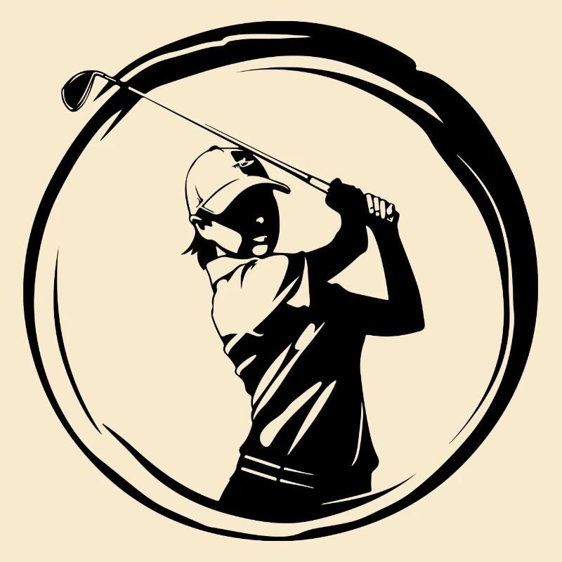 Silhouette de golfeur
