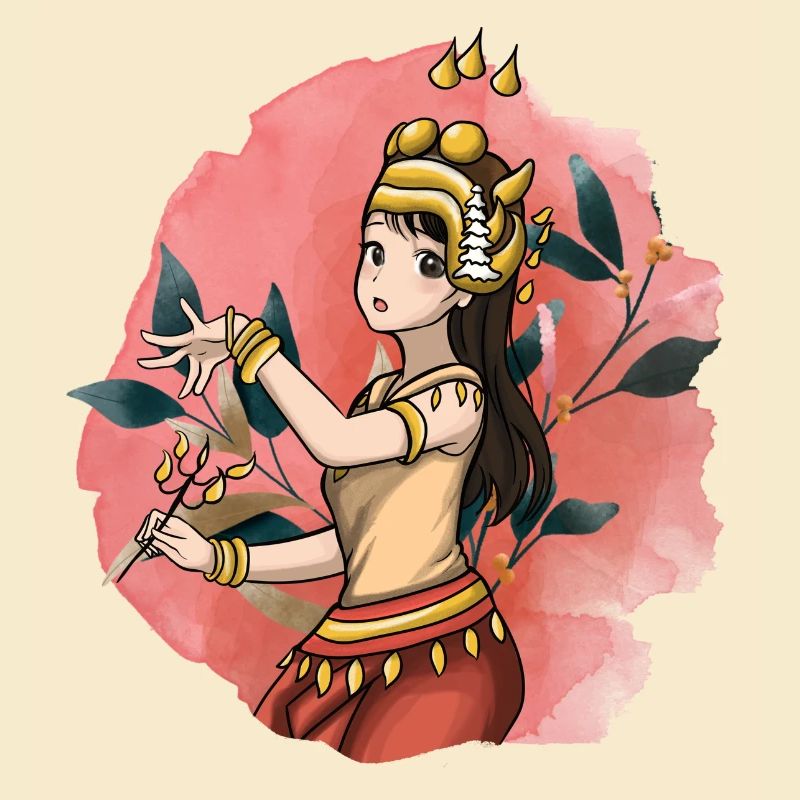 Cambodia Tradition Dance Khmer Apsara I Gift