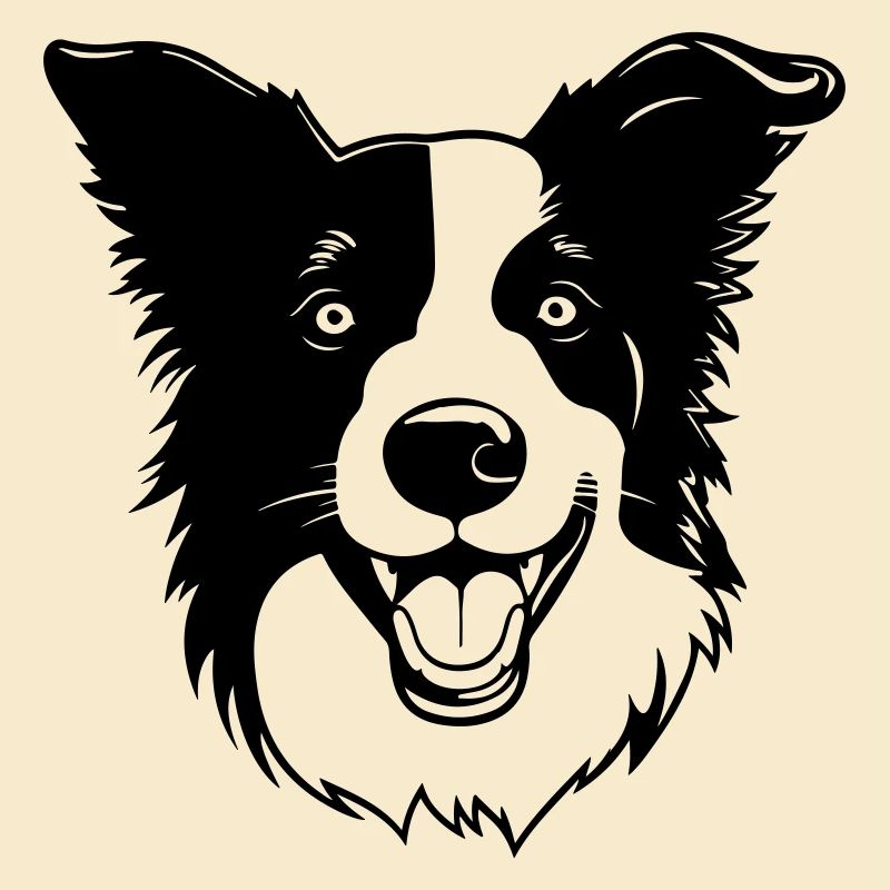 Border Collie Hund Kopf