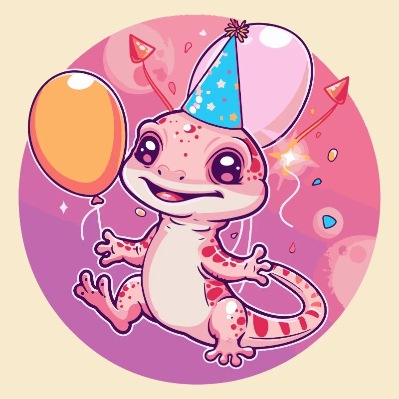 Echse Geburtstag Comic