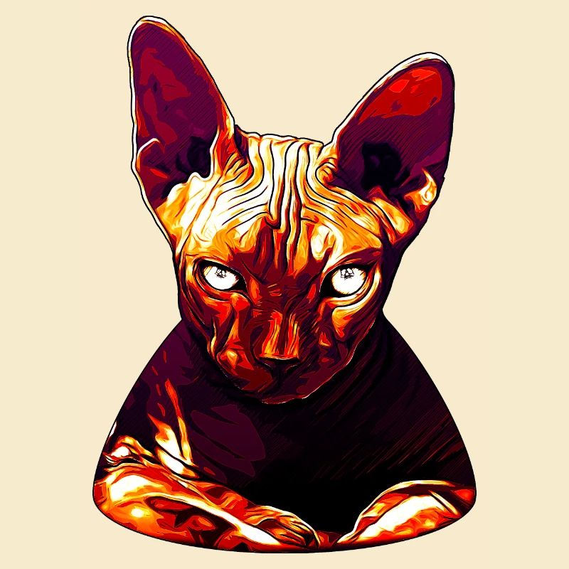 Sphynx chat de l'enfer va