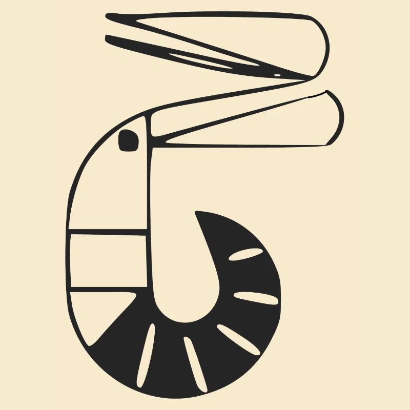 Stylized shrimp