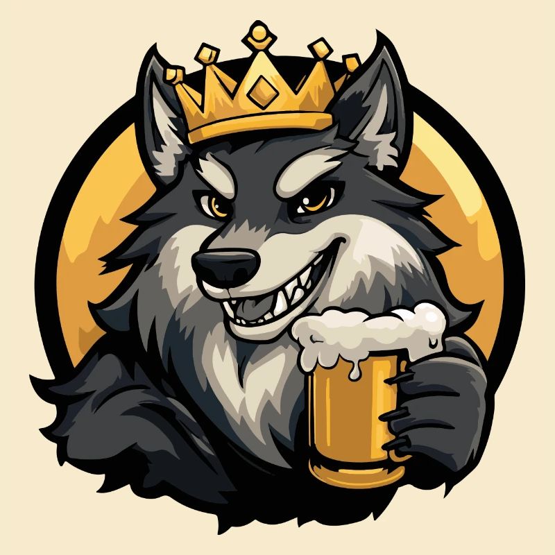 Bande dessinée de bière de loup