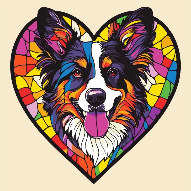 Samojede Hund Herz Liebe