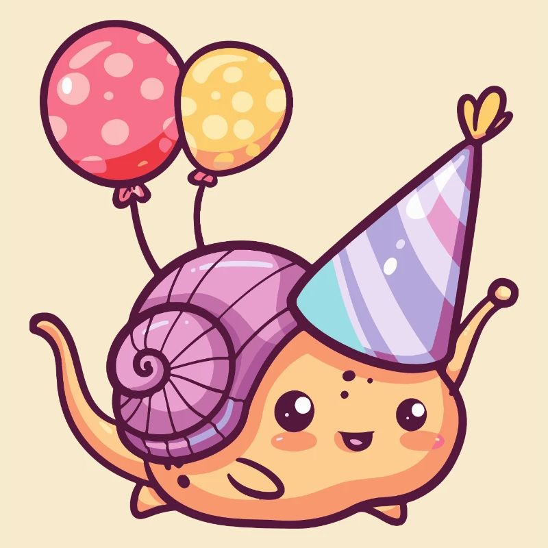 Escargot Anniversaire Bébé