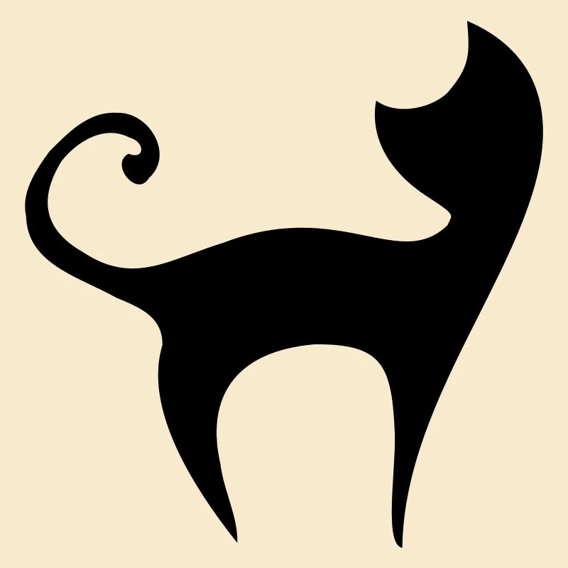 silhouette vector cat