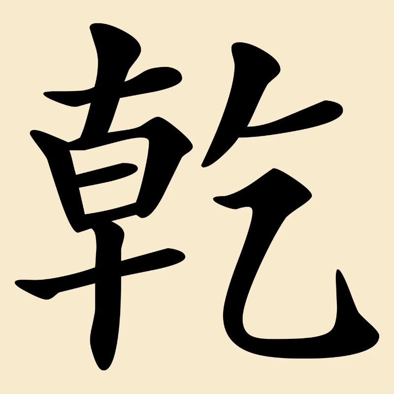 1 Qian - the creative (chin. characters)