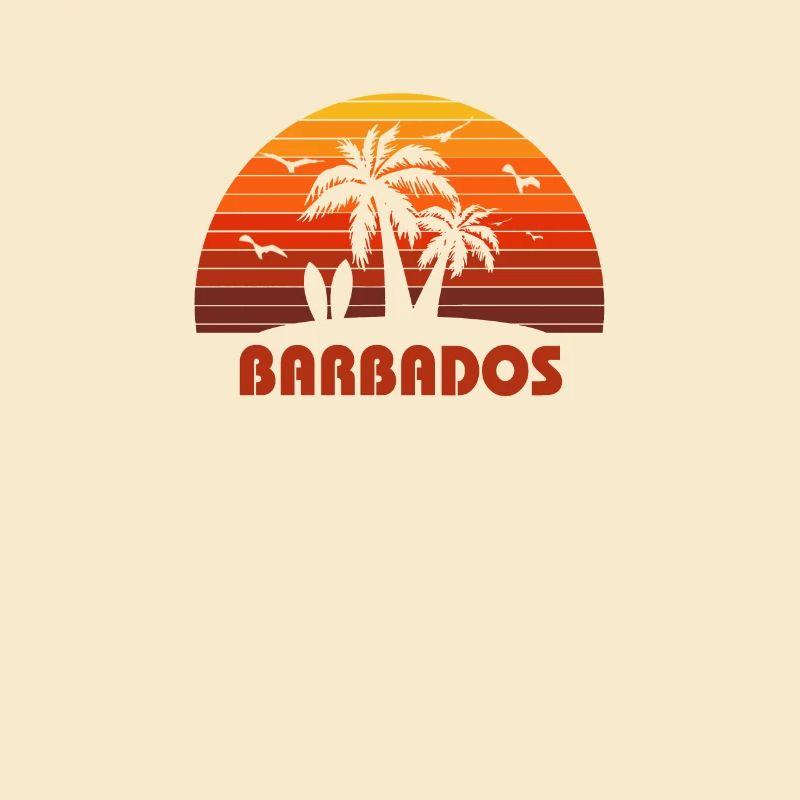 Cooles Barbados Beach Sunset Souvenir
