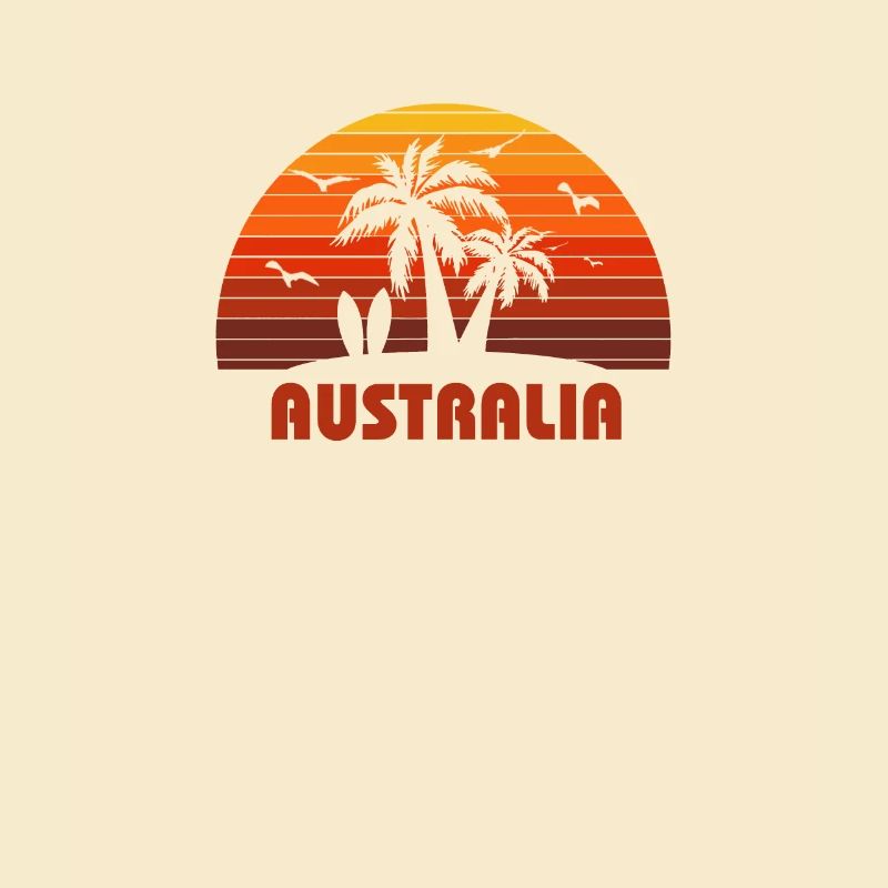Cool Australia Beach Sunset Souvenir