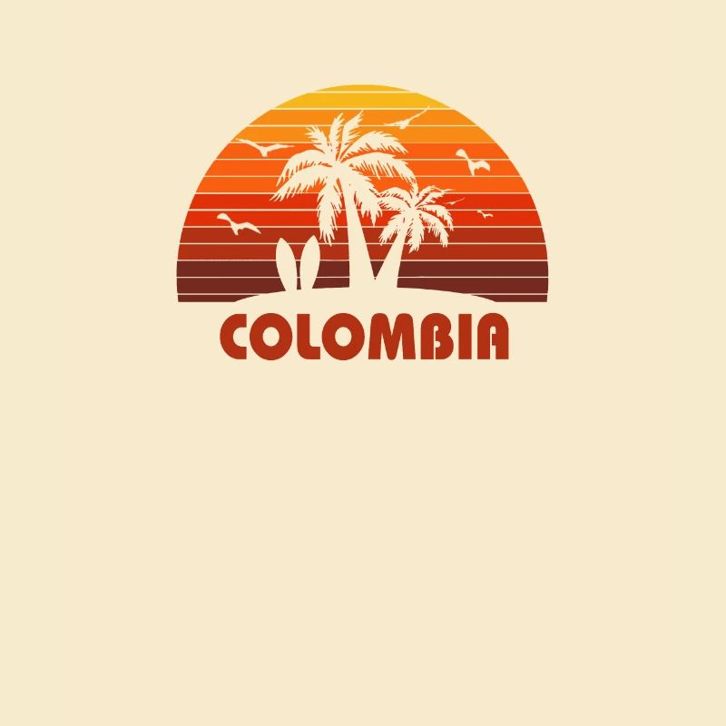 Cool Colombia Beach Sunset Souvenir