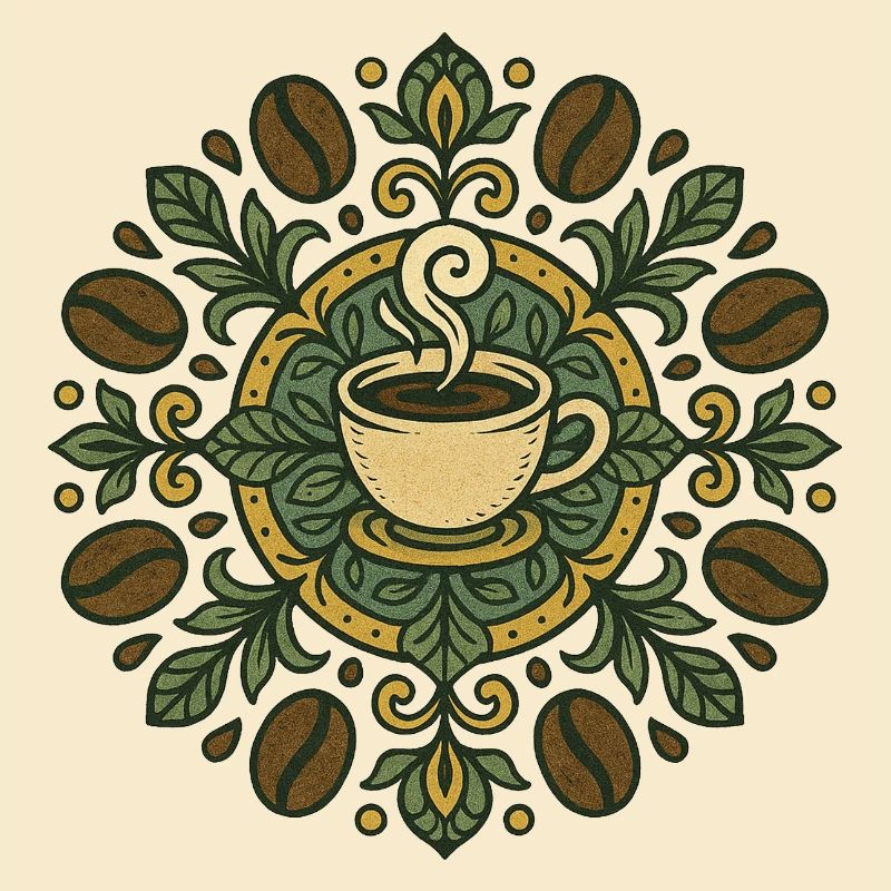 Kaffee-Mandala