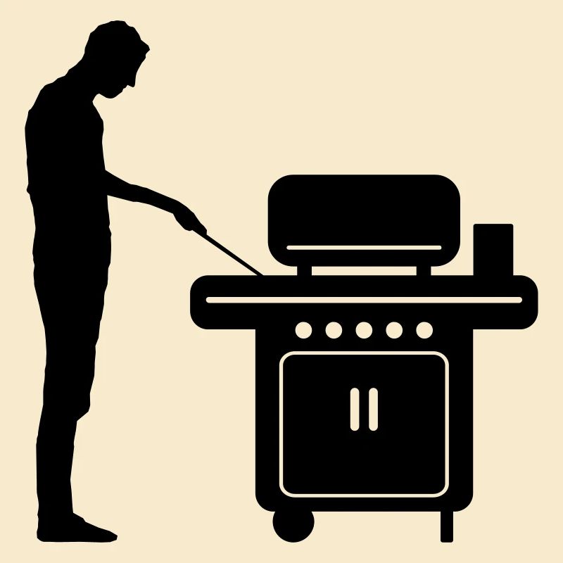 Freizeit - Mann Grill