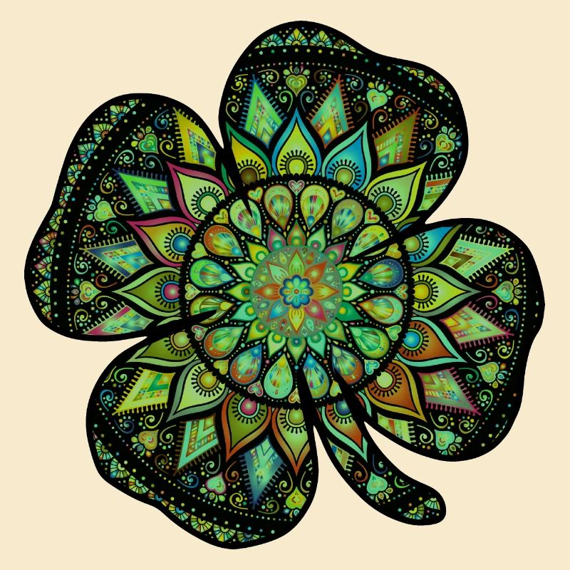 Mandala de shamrock de la Saint-Patrick
