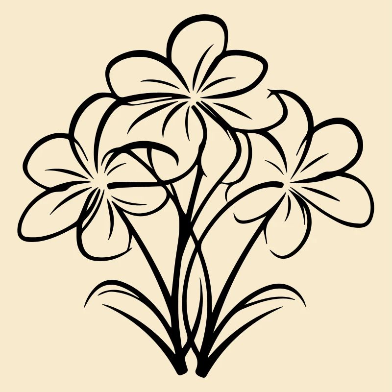 Handgezeichnete Blume