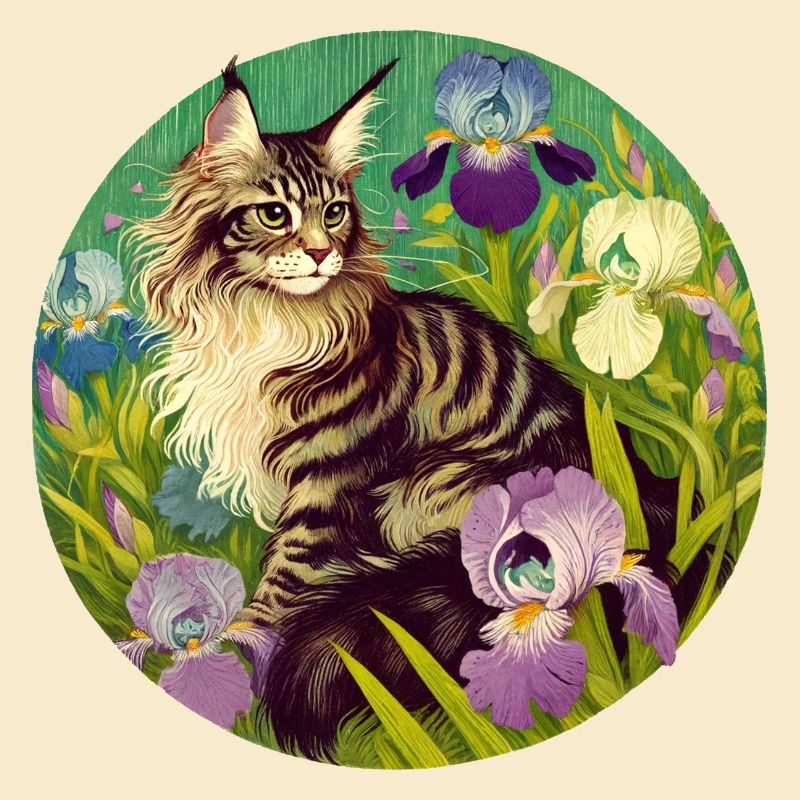 Chat tigré brun Iris