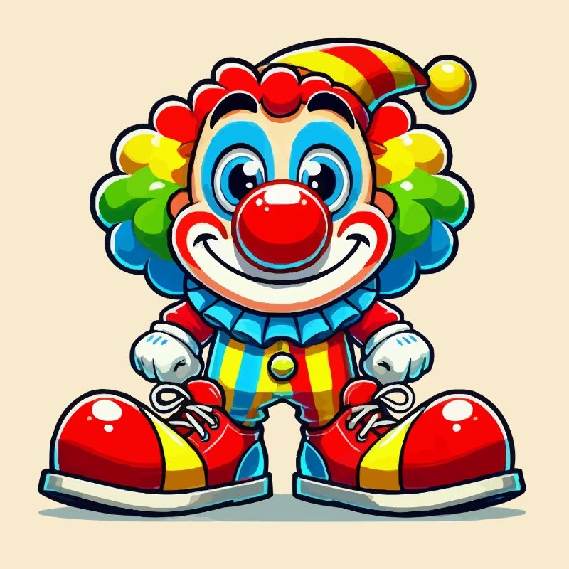 Dessin animé de clown