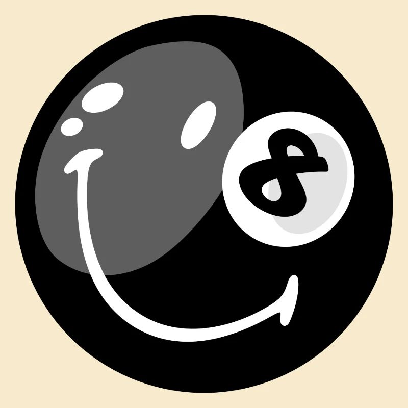 Smiley Pool Ball 8