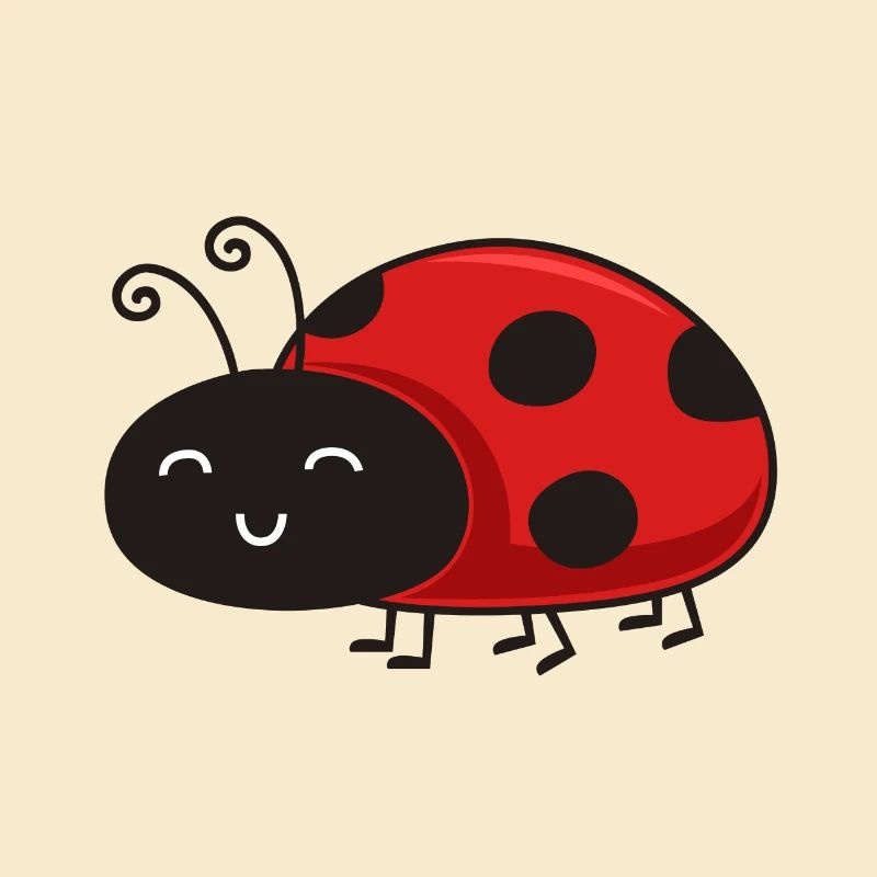 Cute ladybug insect