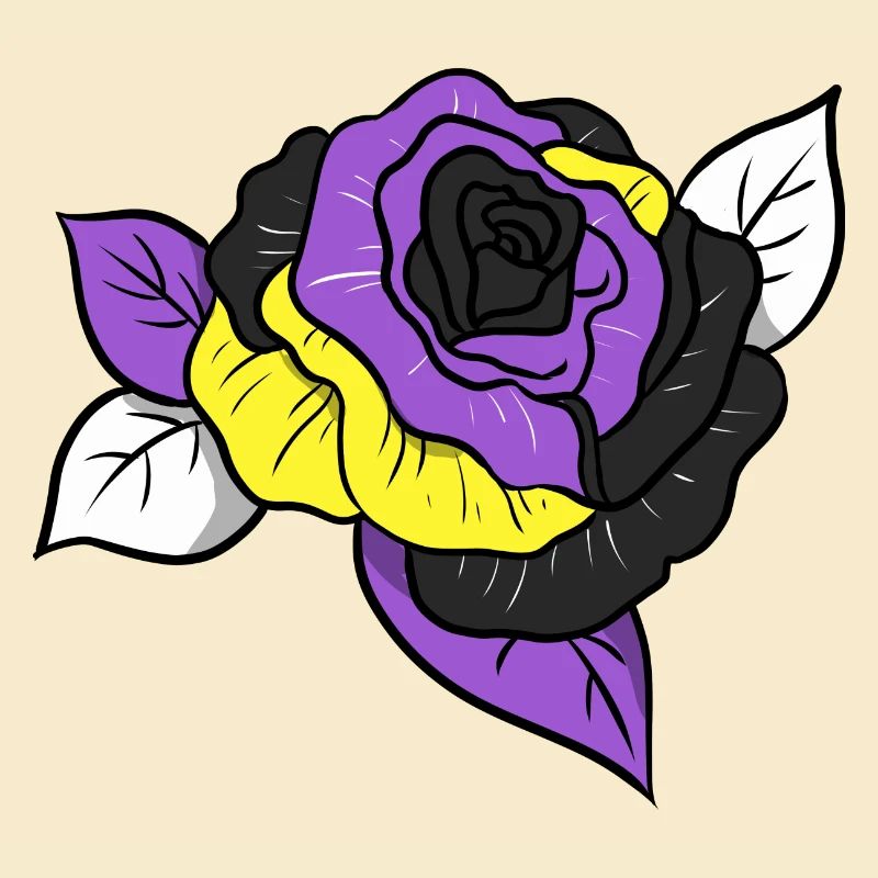 Nonbinary Pride Rose Nonbinary Pride