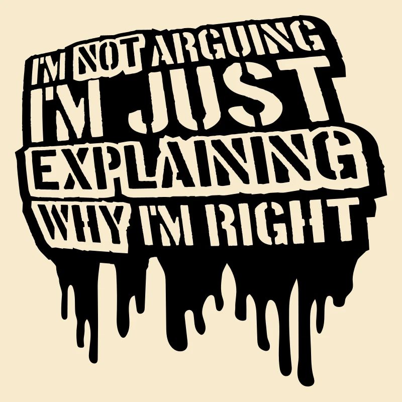 I m not arguing