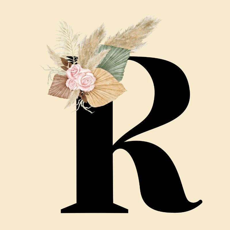 Buchstabe R Blumen