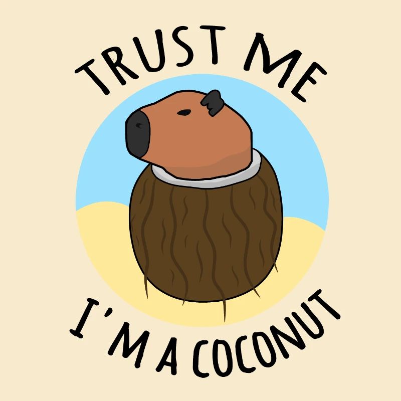 Vertrau mir, ich bin ein Kokosnuss-Capybara-Meme
