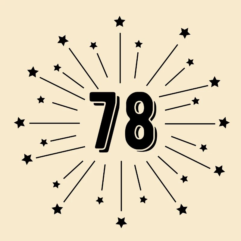 78th Starry Anniversary - Gift 78 years
