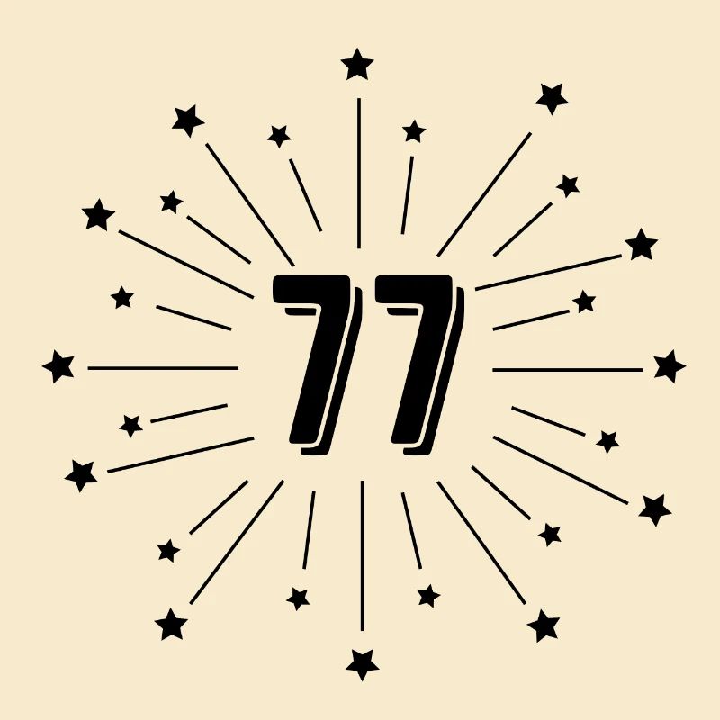 77th Starry Anniversary - Gift 77 Years